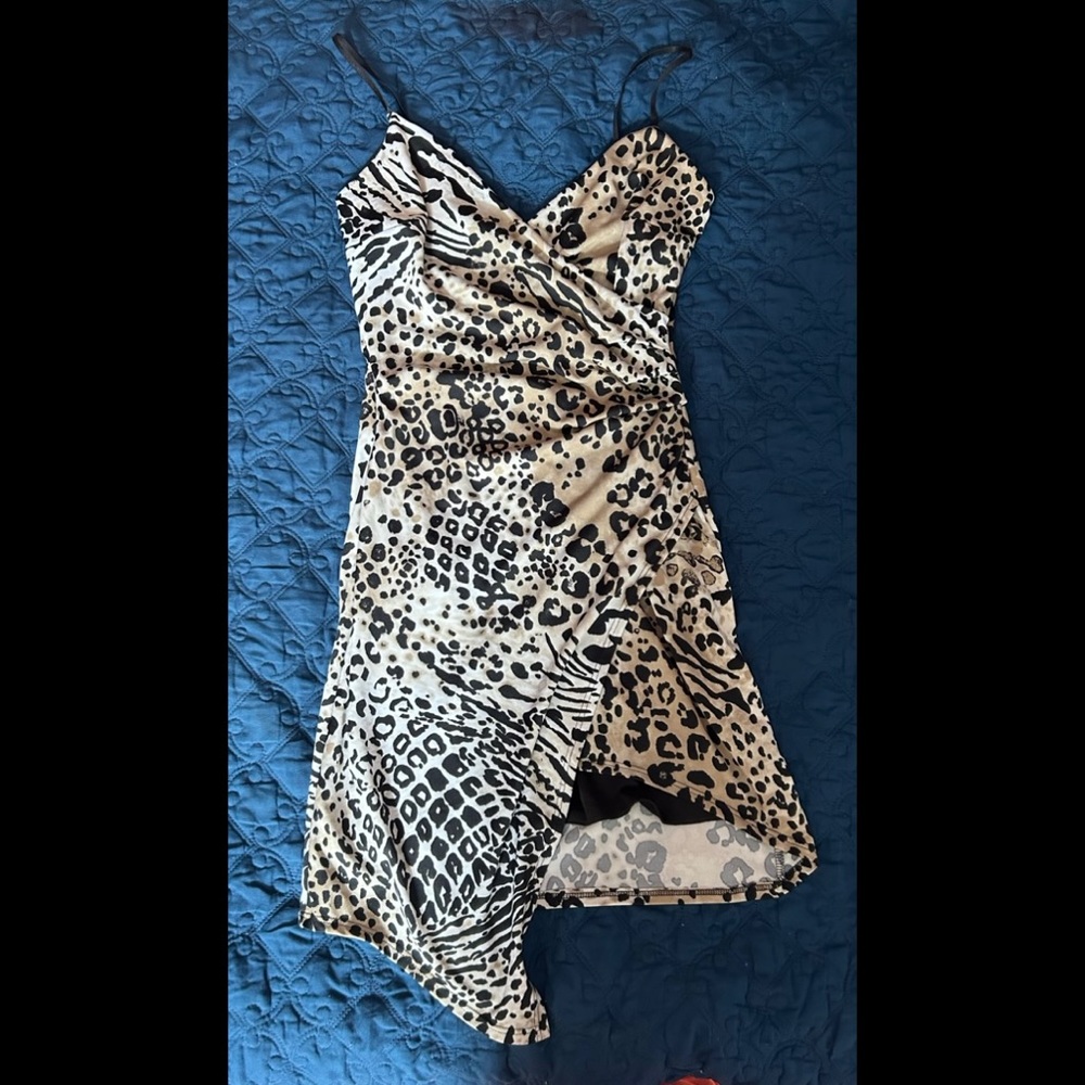 Cheetah Print Mini Dress